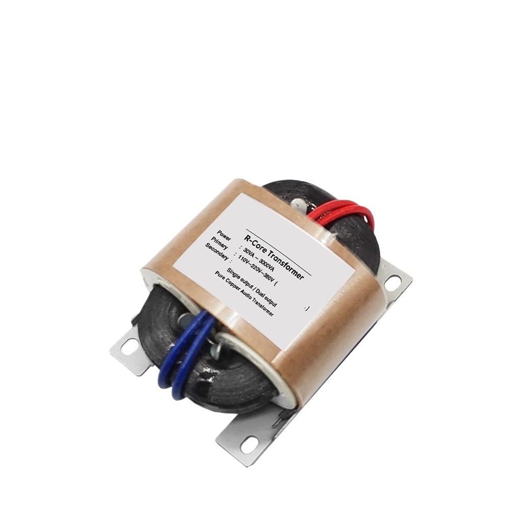 10W R-Core Power Transformer Single Output 9V 12V 15V 18V 24V 110VPure Copper Wire Audio Amplifier Input 220V 1Pcs(15V-0)