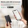 AI.QVOKA 2 Pack Ultra Slim Rechargeable Wallet Tracker Card, IP67 Waterproof Bluetooth Tracking Card Compatible with Apple Find My & Android, Item Locator for Wallet Luggage Backpack view 2
