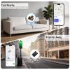 AI.QVOKA 2 Pack Ultra Slim Rechargeable Wallet Tracker Card, IP67 Waterproof Bluetooth Tracking Card Compatible with Apple Find My & Android, Item Locator for Wallet Luggage Backpack view 3