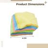 100 Vibrant Microfiber Cleaning Cloths, Pre-Cut Fabric Squares for Crafting, Effective Lens Cleaning for Glasses, Phones, Cameras view 4