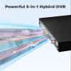 ANNKE 8 Channel DVR for Security Camera, 3K Lite Hybrid 5-in-1 CCTV Digital Video Recorder, Supports 8CH TVI/AHD/CVI/CVBS Analog and 2CH IP Cameras, 24/7 Video Recording for Home Surveillance, NO HDD view 4