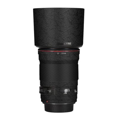 EF 135 2 Camera Lens Skin Anti-Scratch Sticker for Canon EF 135mm F2 Coat Vinyl Protective Film Decals(Splash Ultra Black)