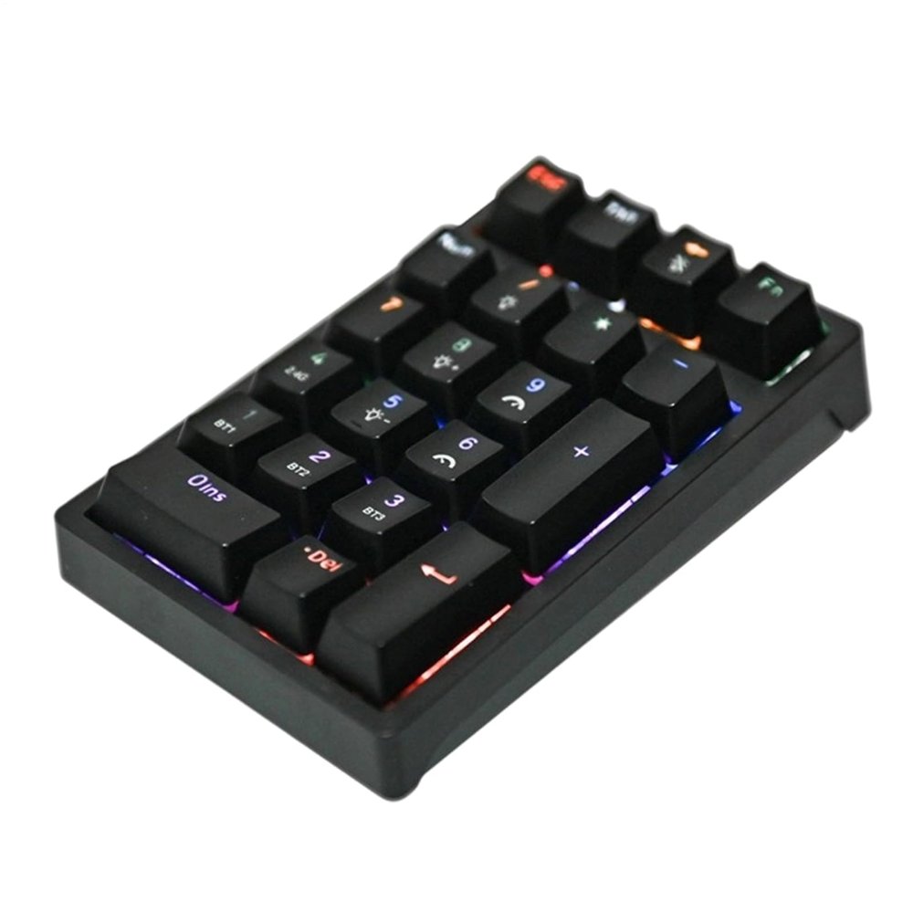 Number Keypad | USB Mechanical Compact Keyboard | 21 Keys Wireless Numeric Keypad,for Desktop Notebook Computer Laptop Game