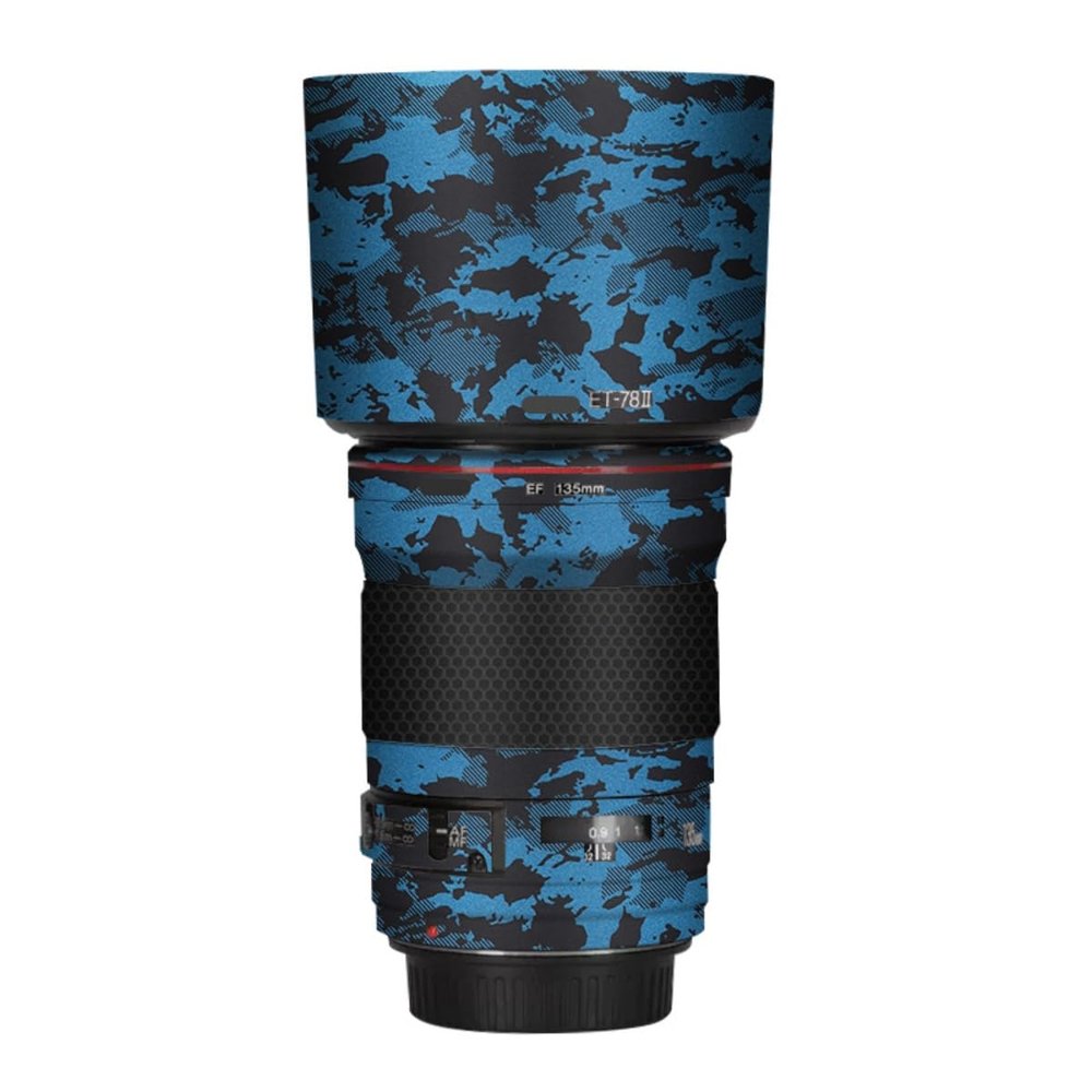 EF 135 2 Camera Lens Skin Anti-Scratch Sticker for Canon EF 135mm F2 Coat Vinyl Protective Film Decals(Knight Blue)