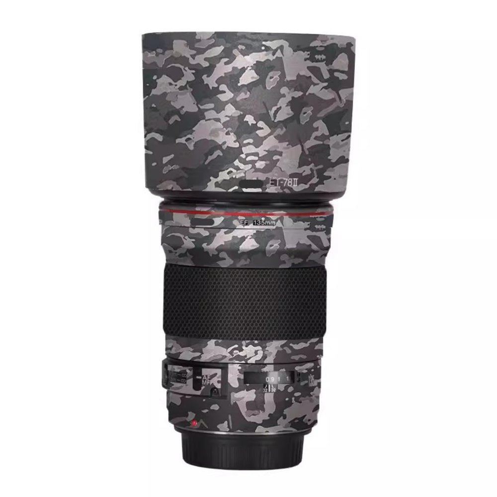 EF 135 2 Camera Lens Skin Anti-Scratch Sticker for Canon EF 135mm F2 Coat Vinyl Protective Film Decals(Field Camouflage)