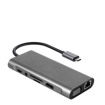 11 in 1 TY>pe C Hub 4K 30Hz USB to HDMI-Compatible 3. Adapter Converter Docking Station Splitter for Pro Air