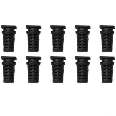10-Pack Cable Gland Strain Relief Bushings, 3.5/4/5mm Inner Dia Rubber Cord Sleeves for Angle Grinder, Electric Drill & Power Tool Cable Protection(4mm-black)