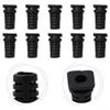 10-Pack Cable Gland Strain Relief Bushings, 3.5/4/5mm Inner Dia Rubber Cord Sleeves for Angle Grinder, Electric Drill & Power Tool Cable Protection(4mm-black) view 4