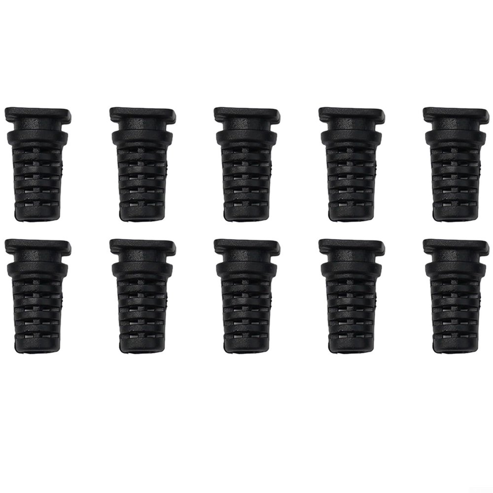 10-Pack Cable Gland Strain Relief Bushings, 3.5/4/5mm Inner Dia Rubber Cord Sleeves for Angle Grinder, Electric Drill & Power Tool Cable Protection(5mm-black)