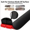 32FT Floor Cord Cover,Black Cable Protector,Self Adhesive Hide Extension Cords,Prevent Cable Trips for Offices, Gyms,Cavity: 0.39"(W) x 0.27"(H) view 4