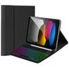Backlit Keyboard Case for Galaxy Tab S10+ Plus/S9 FE+ Plus/S9+ Plus/S8+ Plus/S7 FE/S7+ Plus 12.4 inch, 7-Color Rainbow Backlight Magnetic Detachable Keyboard Cover with S Pen Holder,Black+Black view 1