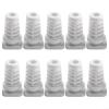 10-Pack Cable Gland Strain Relief Bushings, 3.5/4/5mm Inner Dia Rubber Cord Sleeves for Angle Grinder, Electric Drill & Power Tool Cable Protection(4mm-white) view 1