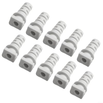 10-Pack Cable Gland Strain Relief Bushings, 3.5/4/5mm Inner Dia Rubber Cord Sleeves for Angle Grinder, Electric Drill & Power Tool Cable Protection(3.5mm-white)