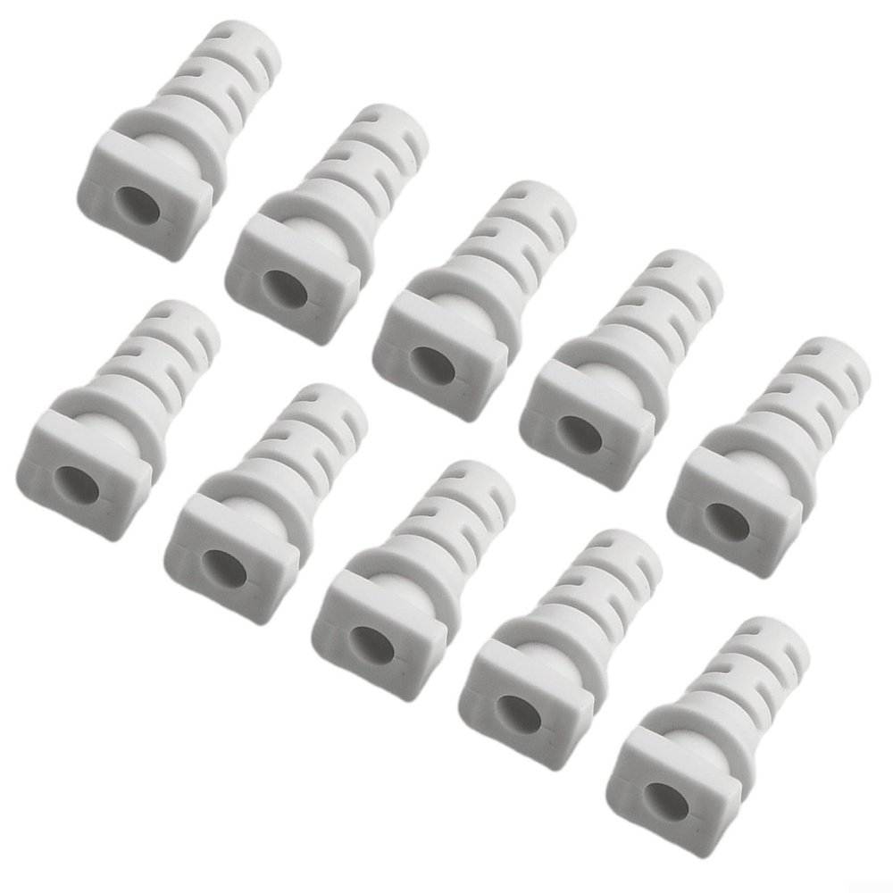 10-Pack Cable Gland Strain Relief Bushings, 3.5/4/5mm Inner Dia Rubber Cord Sleeves for Angle Grinder, Electric Drill & Power Tool Cable Protection(3.5mm-white)