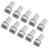 10-Pack Cable Gland Strain Relief Bushings, 3.5/4/5mm Inner Dia Rubber Cord Sleeves for Angle Grinder, Electric Drill & Power Tool Cable Protection(3.5mm-white) view 1