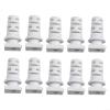 10-Pack Cable Gland Strain Relief Bushings, 3.5/4/5mm Inner Dia Rubber Cord Sleeves for Angle Grinder, Electric Drill & Power Tool Cable Protection(3.5mm-white) view 2