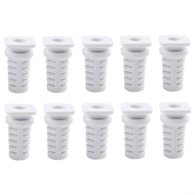 10-Pack Cable Gland Strain Relief Bushings, 3.5/4/5mm Inner Dia Rubber Cord Sleeves for Angle Grinder, Electric Drill & Power Tool Cable Protection(5mm-white)