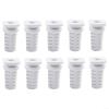 10-Pack Cable Gland Strain Relief Bushings, 3.5/4/5mm Inner Dia Rubber Cord Sleeves for Angle Grinder, Electric Drill & Power Tool Cable Protection(5mm-white) view 1