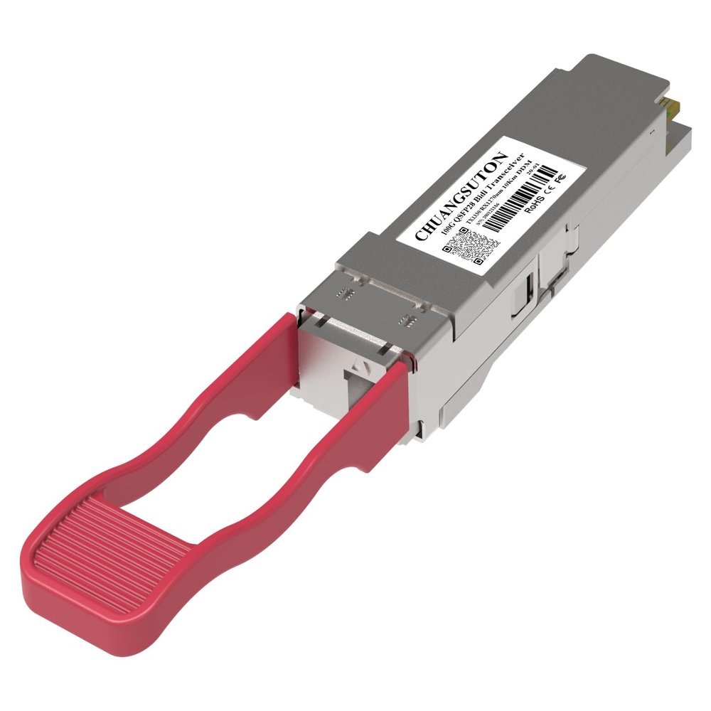 100G QSFP28 BiDi Fiber Optic Module 10km Optical Transceiver Tx1331/Rx1271nm Simplex LC SMF Compatible with Dell Networking
