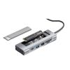 8 in 1 USB Hub with Disk Storage Function TY>pe C to HDMI-Compatible Dock Station for Pro Air M1 M2 view 3
