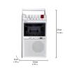 NonMiFyR Portable Cassette Player 3.5mm Earphone Jack Speakers Pocket Built in Speaker Tape, White view 3