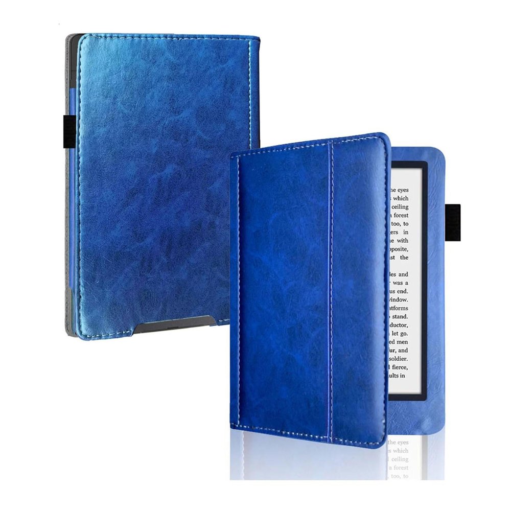 Case Compatible with Kobo Aura H2O 1st Generation 6.8 Inch N250 eBook Cover Protective PU Leather Magnetic Funda with Auto Sleep(Dark Blue)