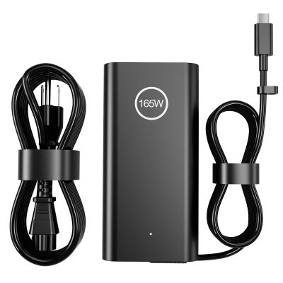165W 28V 5.893A USB C AC Laptop Charger Compatible with Dell Precision 5680 5690 XPS 17 9720 9730 Inspiron 14 Plus 7430 16 Plus 7640 HA165PM210 DA165PM210 Power Supply Adapter
