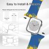 Supdreamc Funny Silicone Decor Replacement Bands Compatible with iWatch Series, Whimsical Watch Bands for Series 10/9/8/7/6/5/4/3/2/1 Grunge Flag Of Ukraine view 4
