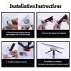 Satellite Poles Mount Set with Tripod Adapter Outdoor Camping Travel Stand Height Adjustable Tilt Adjustable view 2