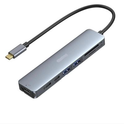 7-in-1 USB C Hub for Pro/Air M2/M1,4K60Hz HDMI,100W PD, 3xUSB 3.0, Docking Station HUB Adapter PC Accessories