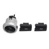 CD Audio Control Button Knob Cover Kit for Mercedes Models W176/W204/W212 2129006027, Black Chrome ABS Replacement view 2