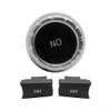 CD Audio Control Button Knob Cover Kit for Mercedes Models W176/W204/W212 2129006027, Black Chrome ABS Replacement view 4