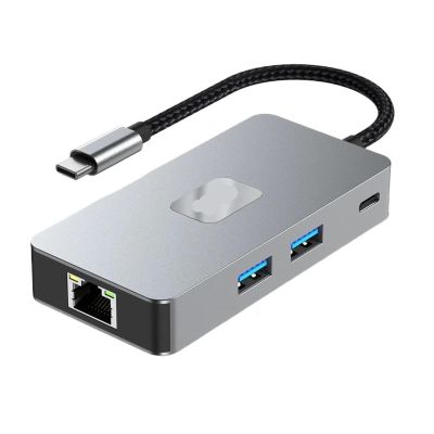 2.5-g LAN Hub USB-C Docking Station TY>pe C to USB 3. 4K60 HZ RJ45 Ethernet Splitter SD/TF Card Reader PDW100W for Gaming