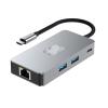 2.5-g LAN Hub USB-C Docking Station TY>pe C to USB 3. 4K60 HZ RJ45 Ethernet Splitter SD/TF Card Reader PDW100W for Gaming view 2