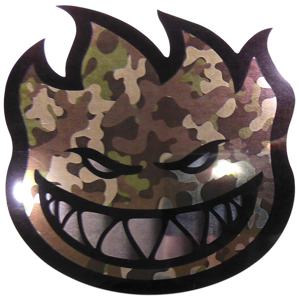 VATH Spitfire Flame Head Camo Sticker 78mmW x 95mmH / 3 1/16" W x 3 3/4" H [C78]