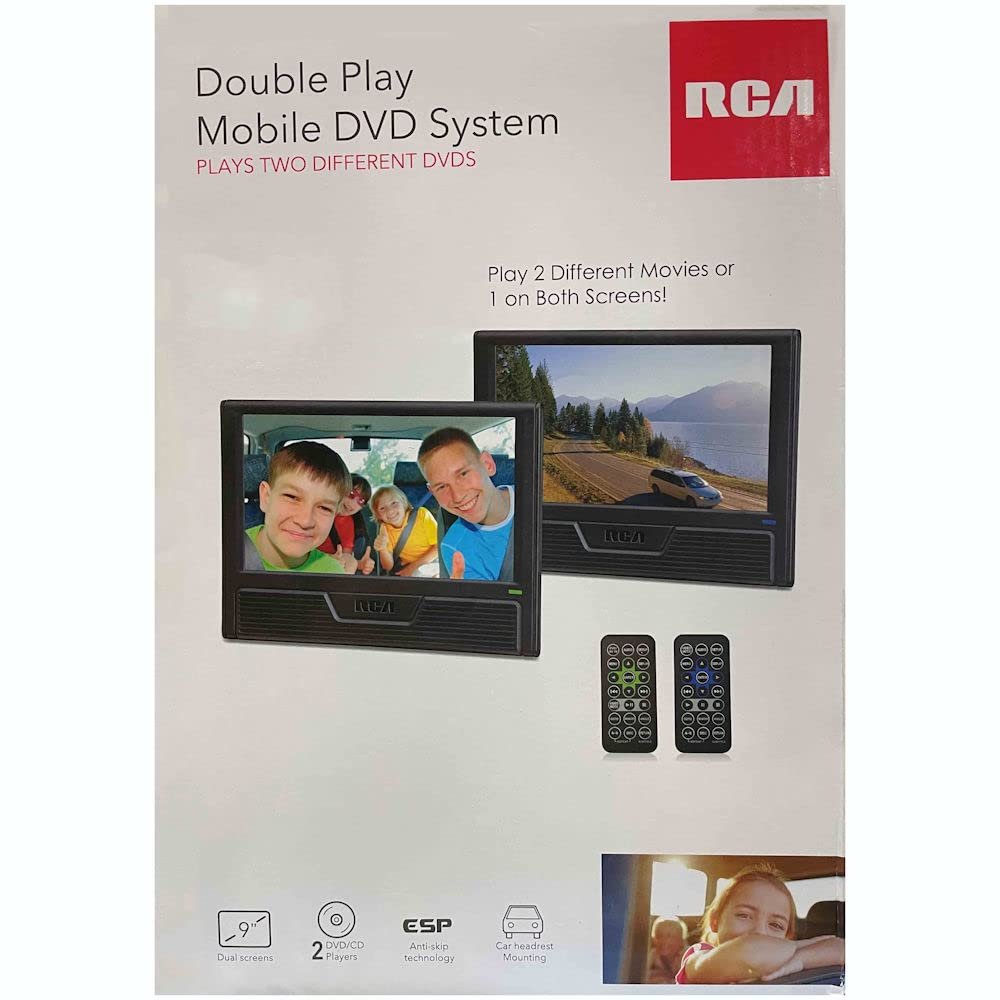 RCA 9" Twin Screen Mobile DVD Player DRC772989DE22 (Renewed)