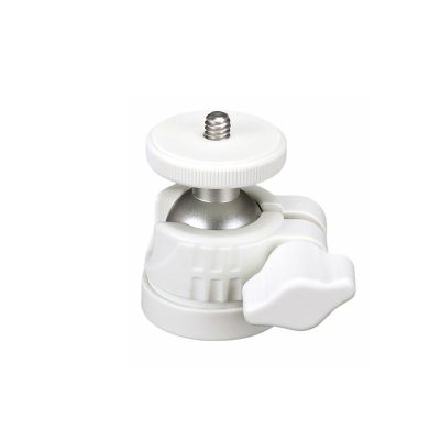 Andoer Mini Desktop Phone Tripod Ball Head with 360 Degree Rotation for Camera and LED Light (White)