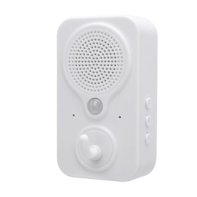 lyrlody Voice Prompt Device, Motion Activated Voice Player with Built in Microphone Recordable for Shop Entrance Motion Activated Welcome Doorbell