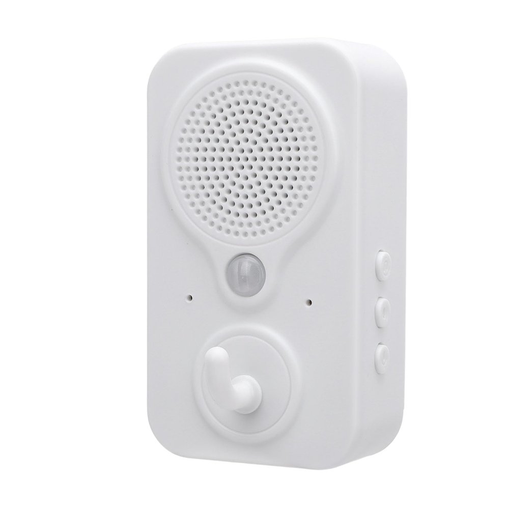 lyrlody Voice Prompt Device, Motion Activated Voice Player with Built in Microphone Recordable for Shop Entrance Motion Activated Welcome Doorbell