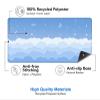 IMAYONDIA Cute Pastel Blue Desk Mat, Minimalist Large Gaming Mouse Pad Mousepad, Kawaii Anime Writing Pads Deskmat, Gradient White Clouds Computer Pad, Aesthetic Stars Moon Deskpad, 31.5 x 15.7 in view 3
