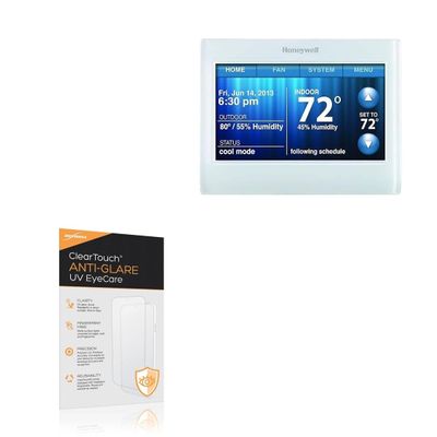 BoxWave Screen Protector Compatible with Honeywell TH9320WF5003 - ClearTouch Anti-Glare Anti-UV EyeCare (2-Pack), Filters Out Harmful Blue Light Reduce Fatigue