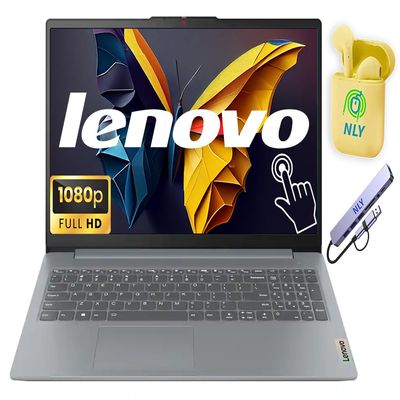 Lenovo IdeaPad Slim 3 Touchscreen Laptop, 15.6" FHD Laptop Computer, 8-Core AMD Ryzen 7 5825U, 16GB RAM 1.5TB Storage (1TB SSD+512GB Docking Station Set), Windows 11, NLY Earphones, Arctic Grey