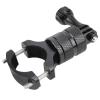 DouWen MO Universal Action Camera Bracket, Aluminum Alloy Bike Motorcycle Stand, 360 Degree Rotation Ballhead Mount with Non Slip Pad, Compatible with Most Sports Cameras for Insta (Black) view 2