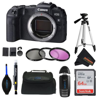 Canon EOS RP Mirrorless Digital Camera (Body Only) (Renewed) (Body Only + Accessories Bundle)