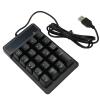 Pengcadent Wired Number Pad, Numeric Keypad with USB Connection, 19 U Shaped Keys Plug and Play Compact Design for Laptop PC Desktop, Durable ABS Material Black view 2
