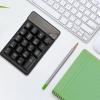 Pengcadent Wired Number Pad, Numeric Keypad with USB Connection, 19 U Shaped Keys Plug and Play Compact Design for Laptop PC Desktop, Durable ABS Material Black view 3