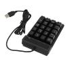 Pengcadent Wired Number Pad, Numeric Keypad with USB Connection, 19 U Shaped Keys Plug and Play Compact Design for Laptop PC Desktop, Durable ABS Material Black view 4