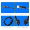 Hulex Supplies Call Center Headset RJ9, Professional Telephone Headset with Noise Cancelling Microphone, Adjustable Volume Mute Function, Crystal Head RJ9 Plug for Call Box and Corded Phones view 3