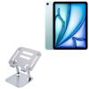 BoxWave Stand and Mount Compatible with Apple iPad Air (7th Gen 2025) (13 in) - Executive VersaView Stand, Ergonomic Adjustable Viewing Angle Metallic Riser - Metallic Silver view 1