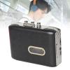 Portable Cassette Tape Recorder Player, USB C Cassette to MP3 Converter, Built in Microphone with Headphone Jack, Reverse Recording to Tape, Black ABS Compact Design for Music Love view 3